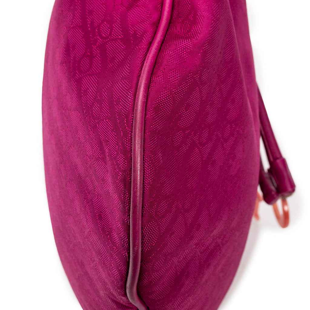 Shoulder Bag Bow Trotter Hobo Magenta Diorissimo Canvas