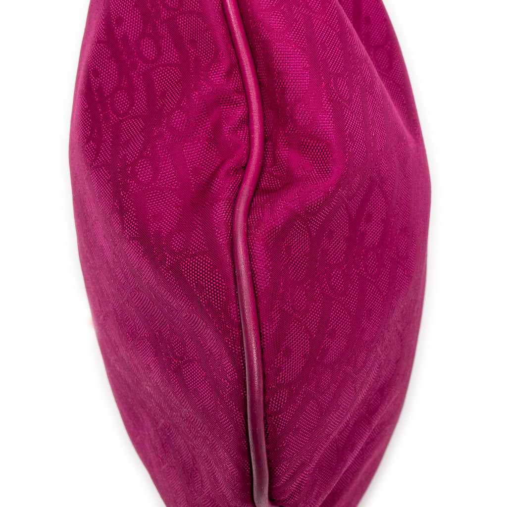 Shoulder Bag Bow Trotter Hobo Magenta Diorissimo Canvas