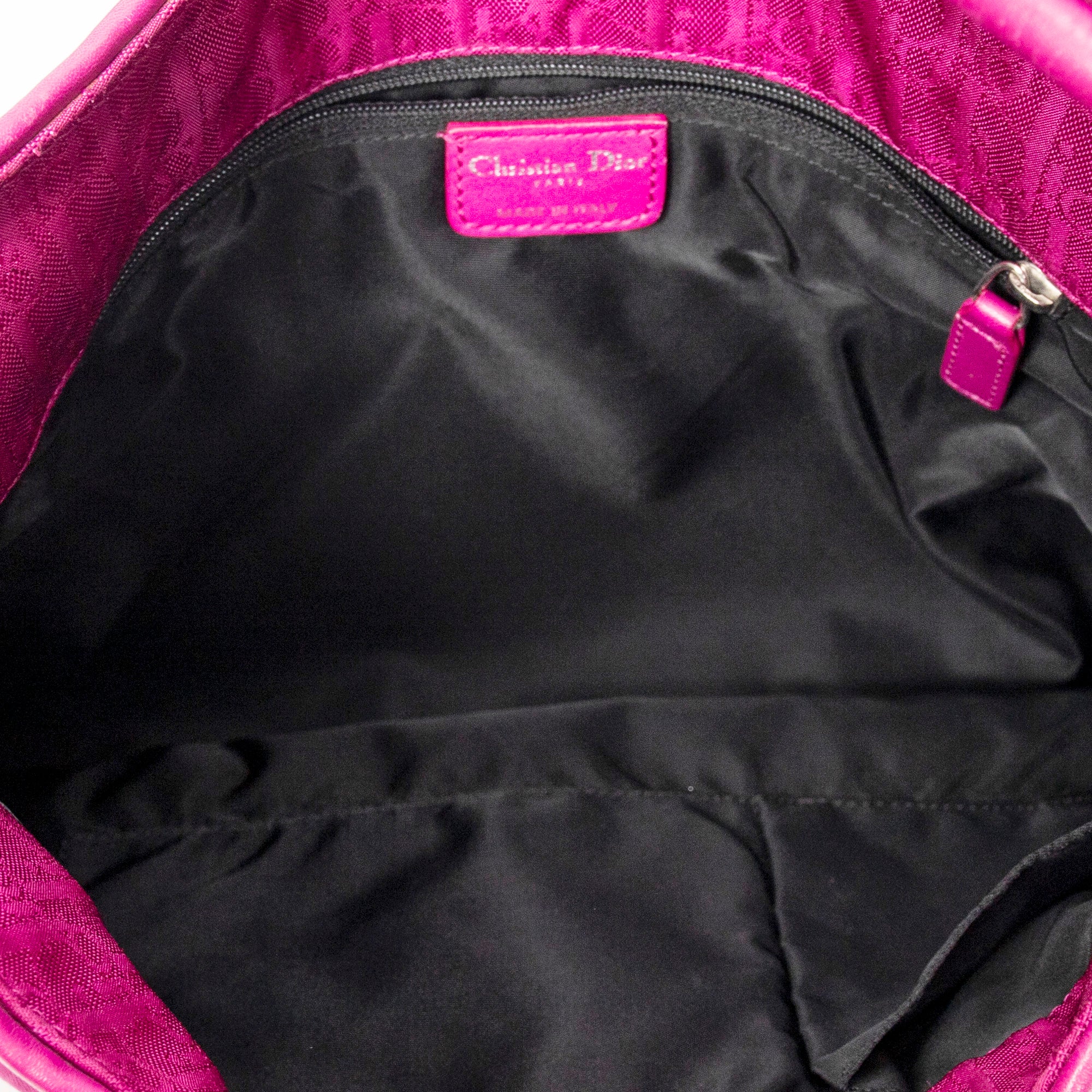 Shoulder Bag Bow Trotter Hobo Magenta Diorissimo Canvas
