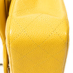 Shoulder Bag Classic Double Flap 26 Yellow Quilted Soft Caviar Leather