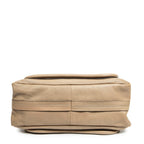 Shoulder Bag Medium Paraty Beige Grained Leather