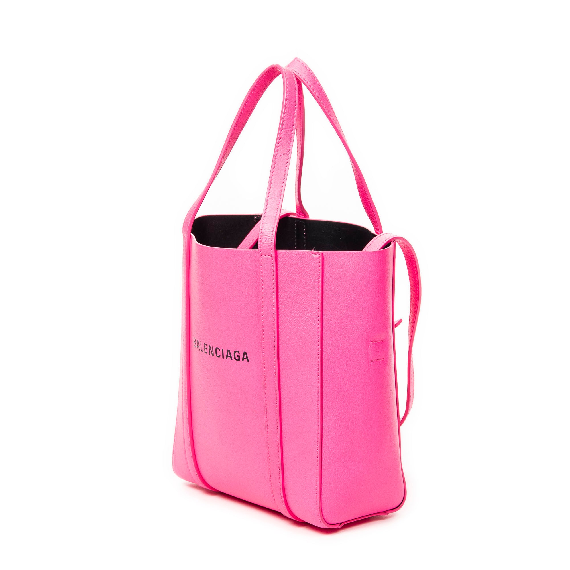 Shoulder Bag XXS Everyday Tote Neon Pink Calfskin Leather