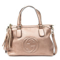 Shoulder Bag Ltd. Ed. Japan Exclusive Small Soho Top Handle Metallic Pink Grained Calfskin Leather