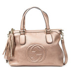 Shoulder Bag Ltd. Ed. Japan Exclusive Small Soho Top Handle Metallic Pink Grained Calfskin Leather