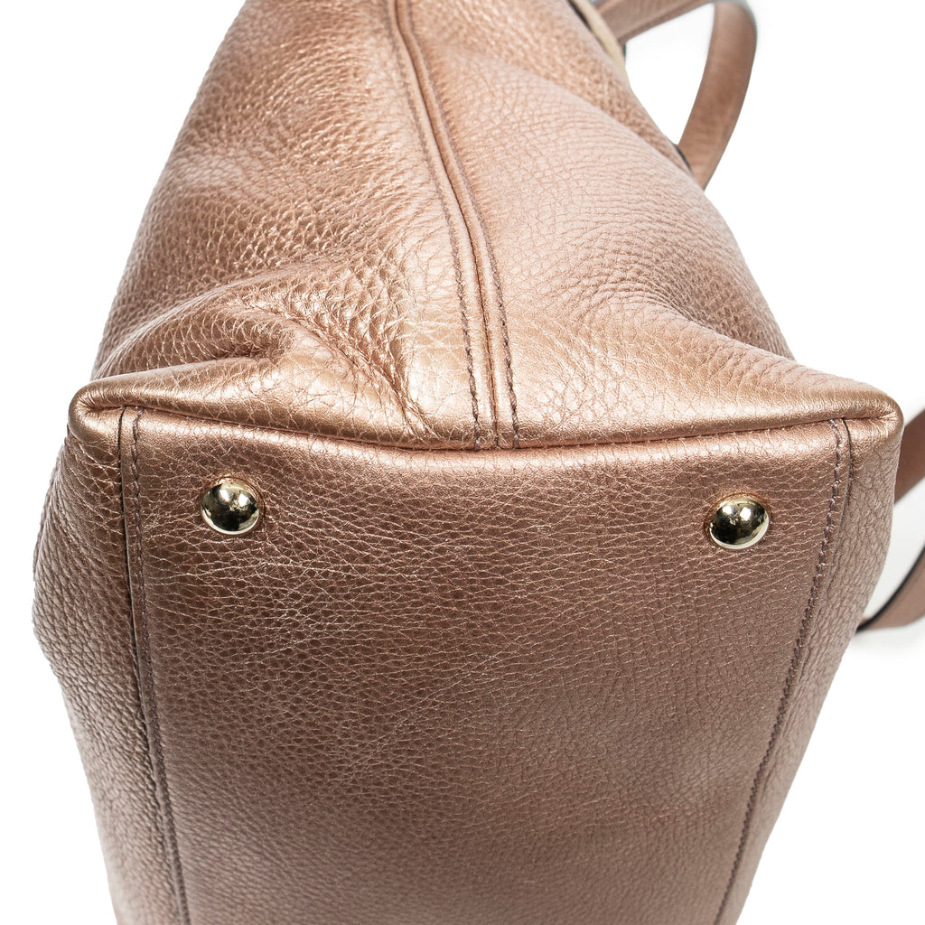 Shoulder Bag Ltd. Ed. Japan Exclusive Small Soho Top Handle Metallic Pink Grained Calfskin Leather