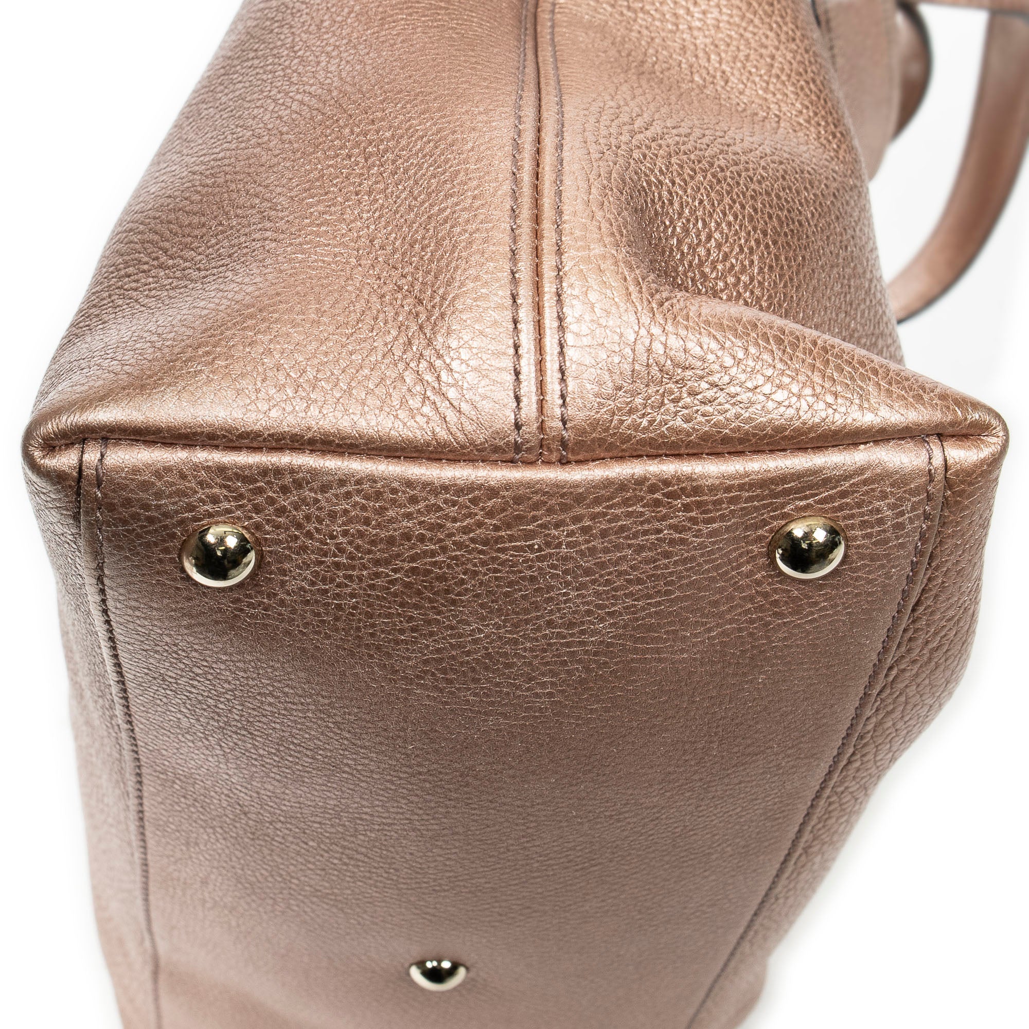 Shoulder Bag Ltd. Ed. Japan Exclusive Small Soho Top Handle Metallic Pink Grained Calfskin Leather