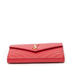 Yves Saint Laurent - Portefeuille Cassandre Classique à Chaîne - Rouge