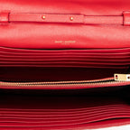 Yves Saint Laurent - Portefeuille Cassandre Classique à Chaîne - Rouge