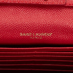 Shoulder Bag Classic Cassandre Chain Wallet Red Quilted Grain de Poudre Leather