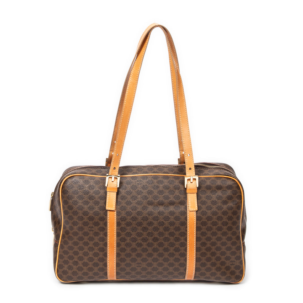 Shoulder Bag Vintage Bowler Beige Macadam Coated Canvas