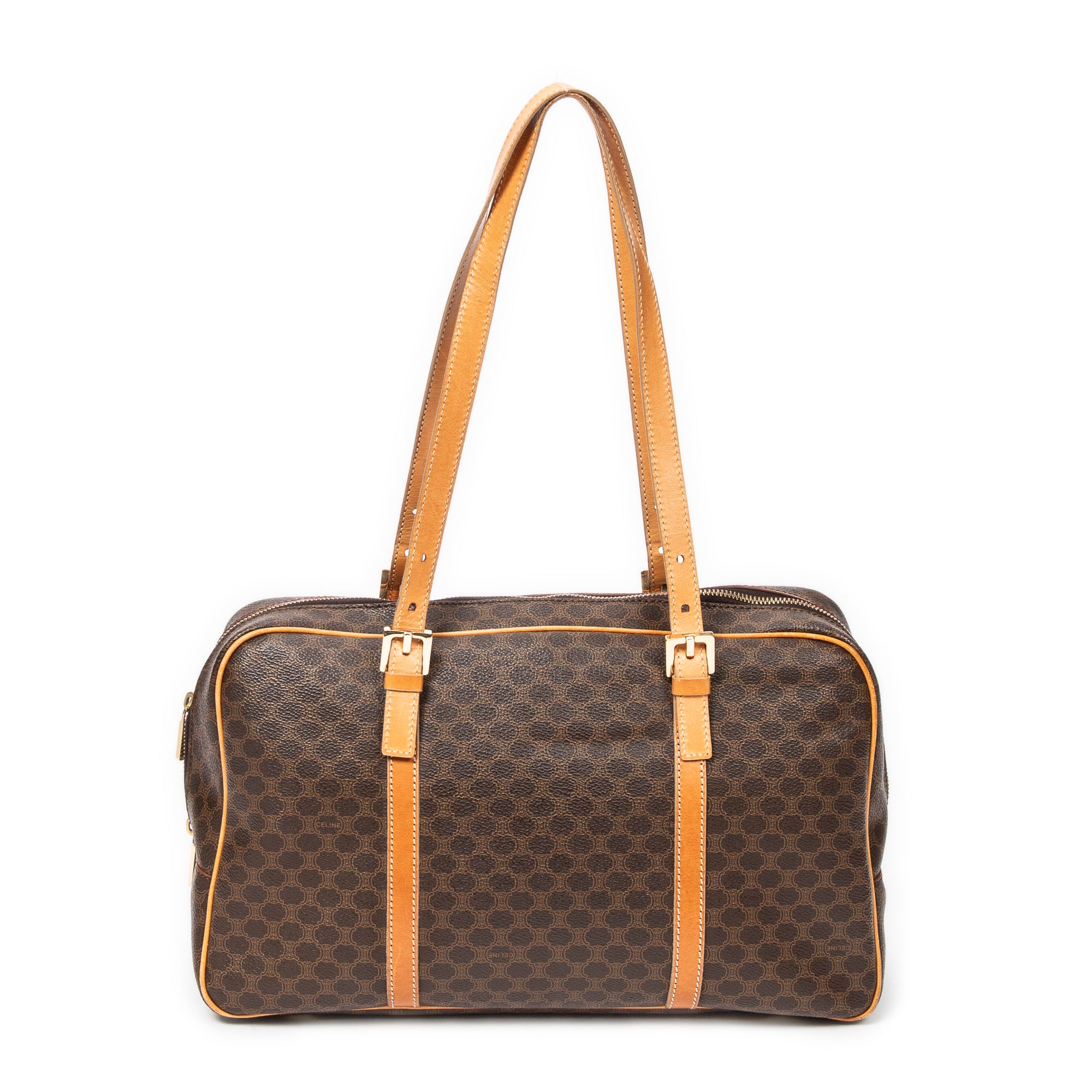 Shoulder Bag Vintage Bowler Beige Macadam Coated Canvas