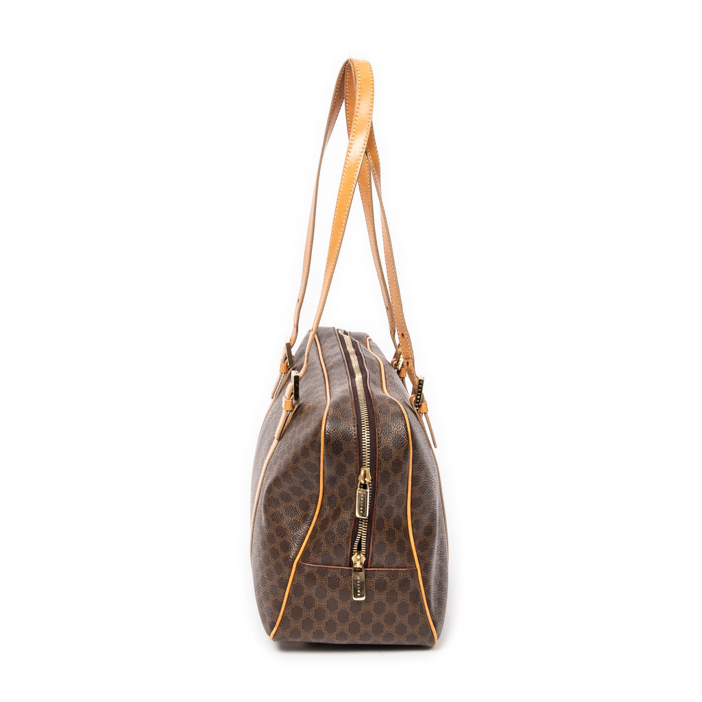 Shoulder Bag Vintage Bowler Beige Macadam Coated Canvas