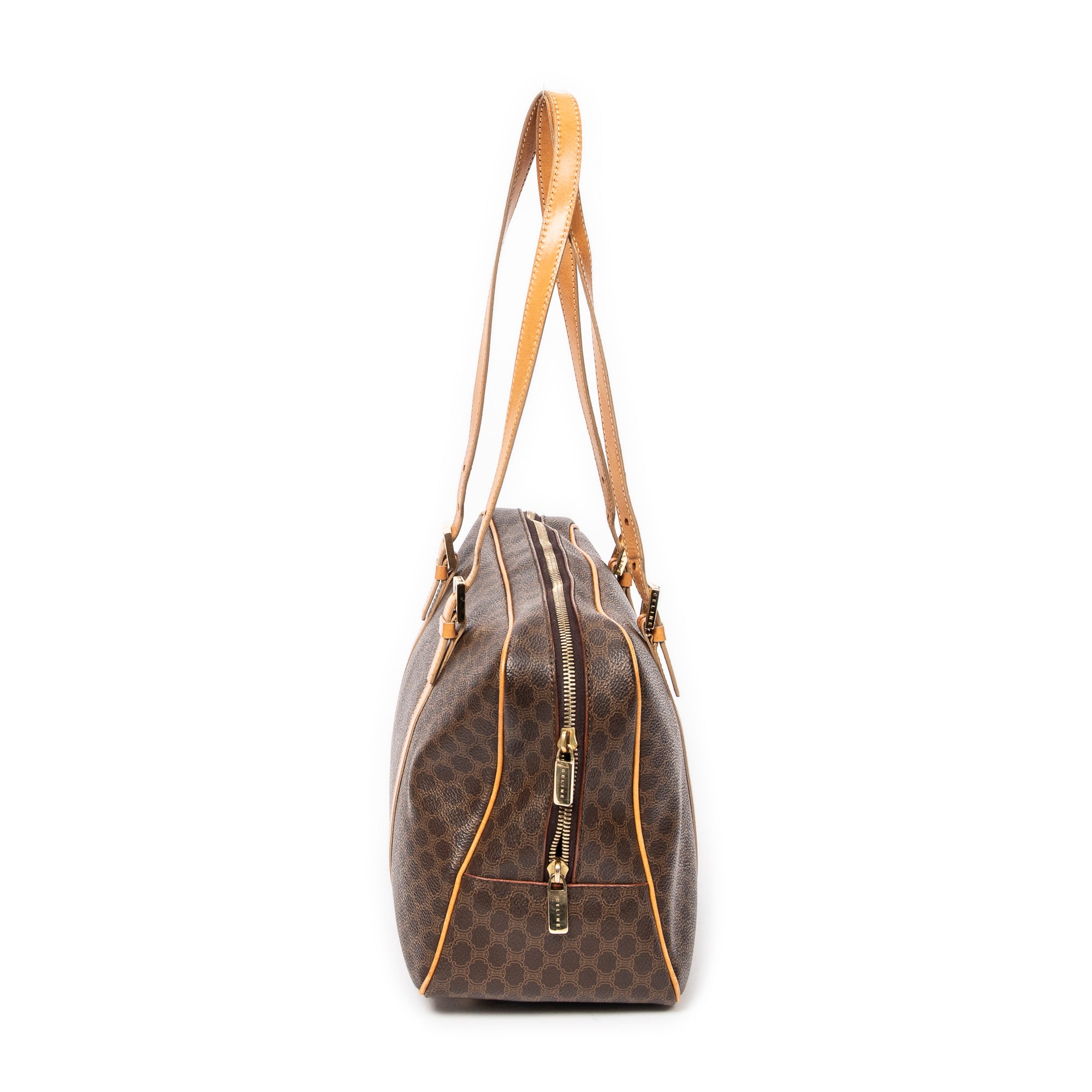 Shoulder Bag Vintage Bowler Beige Macadam Coated Canvas