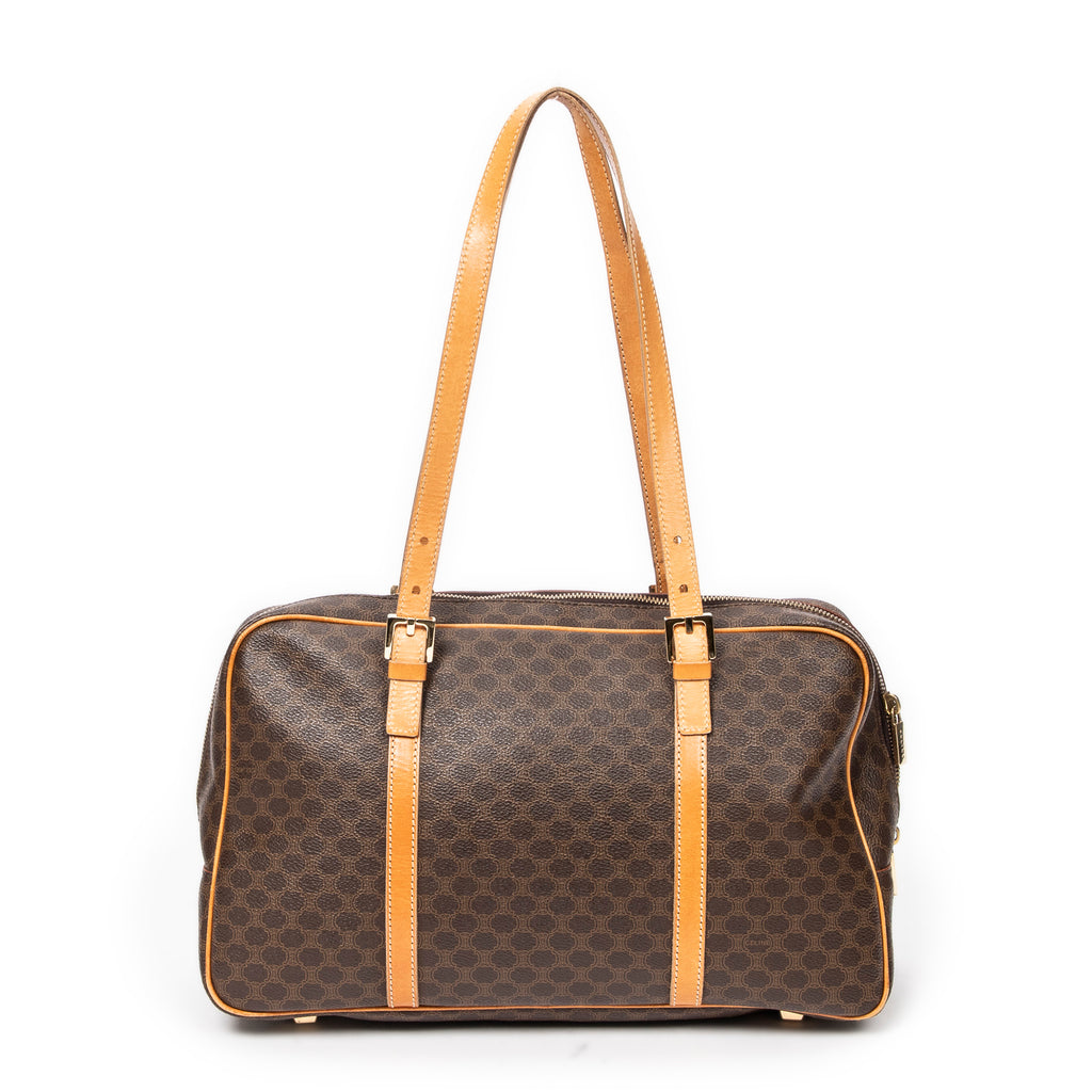 Shoulder Bag Vintage Bowler Beige Macadam Coated Canvas