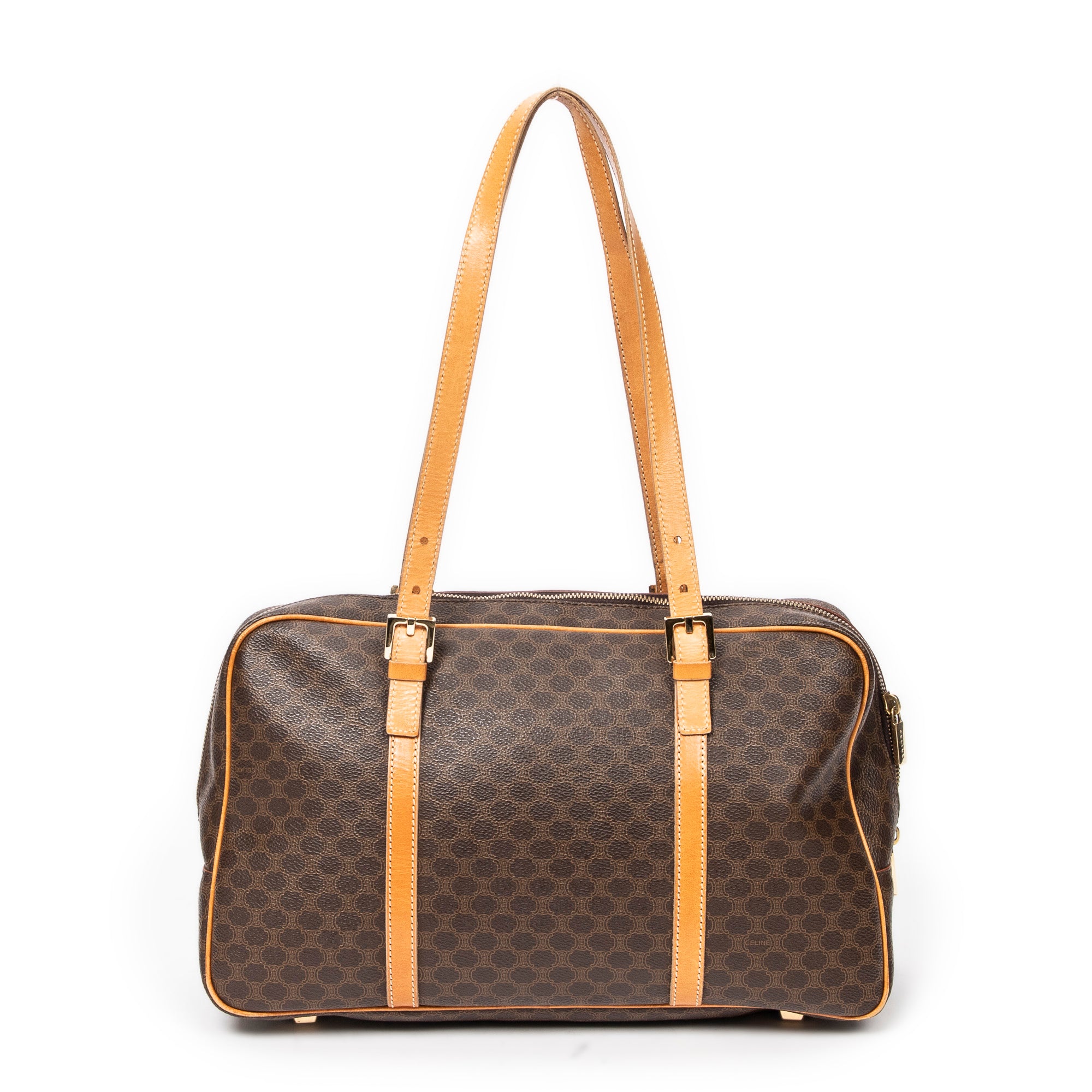 Shoulder Bag Vintage Bowler Beige Macadam Coated Canvas