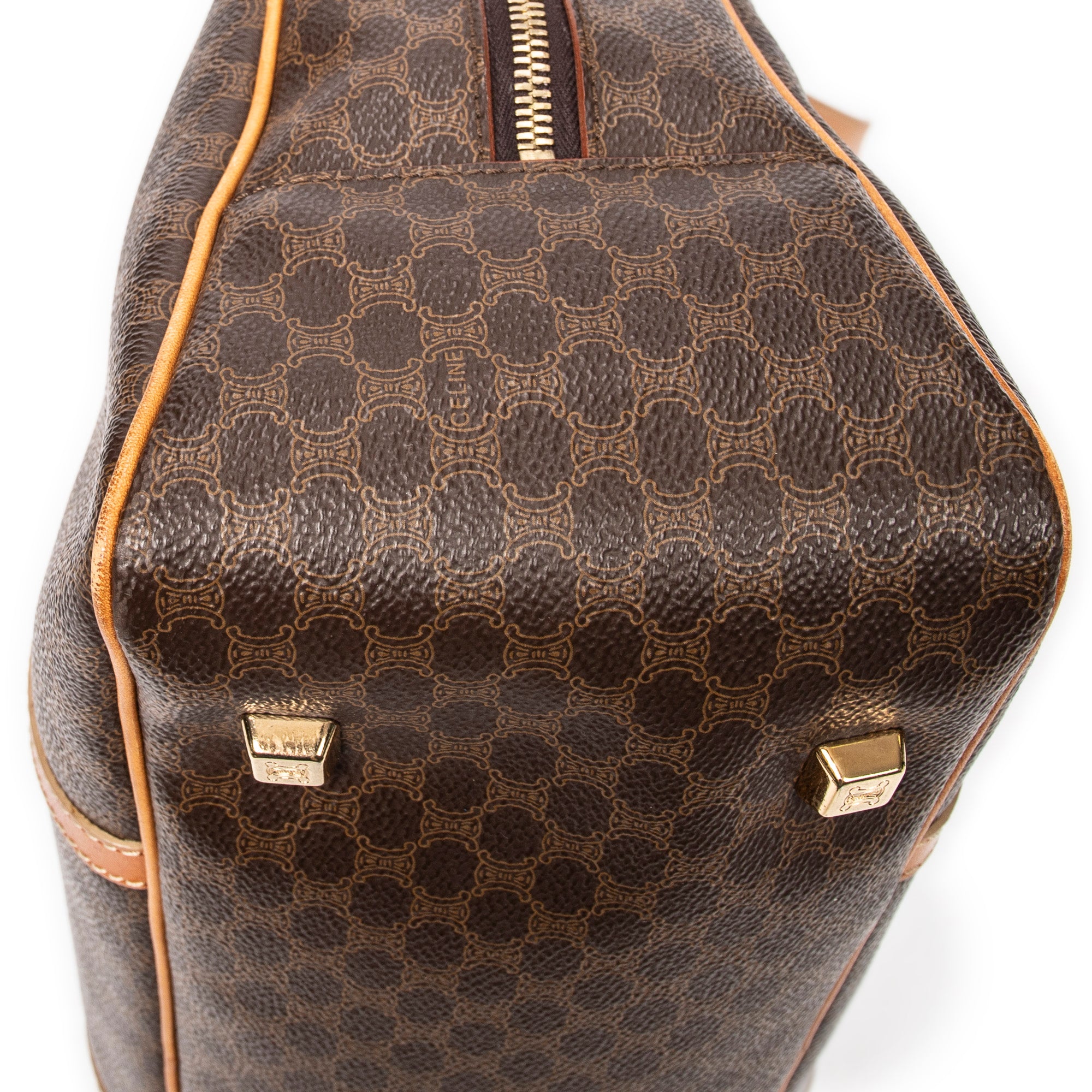 Shoulder Bag Vintage Bowler Beige Macadam Coated Canvas