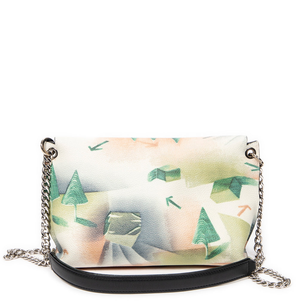 Shoulder Bag Printed Avenue Crossbody Green Printed Calfskin Leather