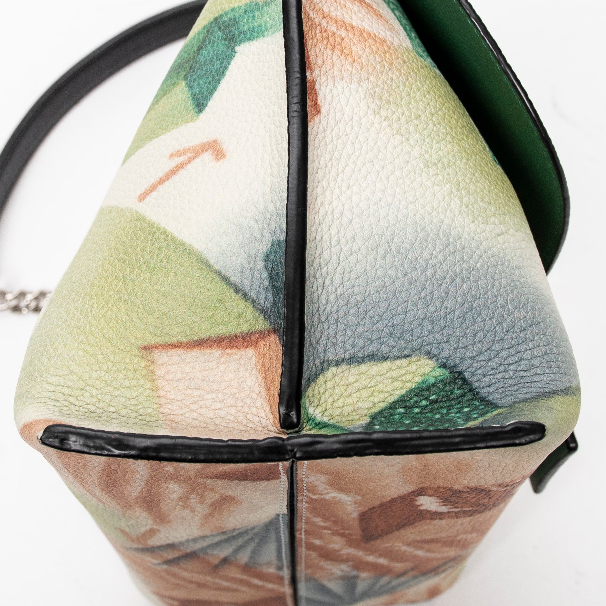 Shoulder Bag Printed Avenue Crossbody Green Printed Calfskin Leather