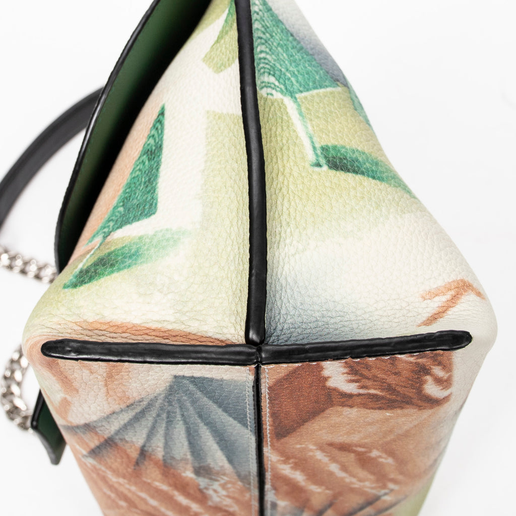 Shoulder Bag Printed Avenue Crossbody Green Printed Calfskin Leather