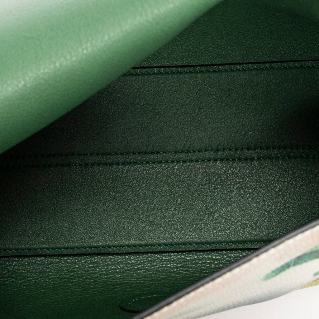 Shoulder Bag Printed Avenue Crossbody Green Printed Calfskin Leather