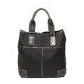 Shoulder Bag Vertical Tote Black Macadam Canvas