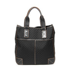 Shoulder Bag Vertical Tote Black Macadam Canvas