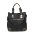 Bolso de Hombro Tote Vertical Lona Macadam Negra