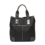 Bolso de Hombro Tote Vertical Lona Macadam Negra