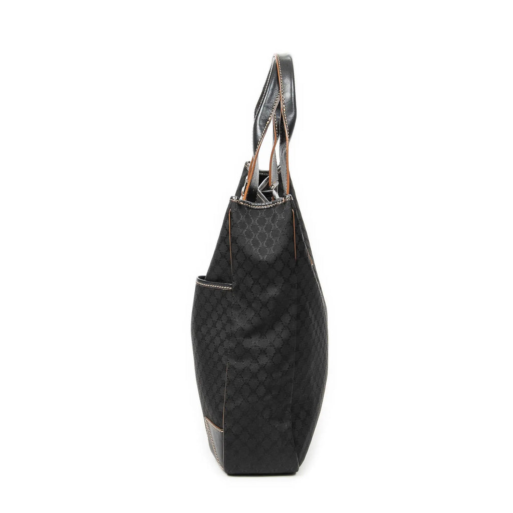 Bolso de Hombro Tote Vertical Lona Macadam Negra