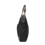 Bolso de Hombro Tote Vertical Lona Macadam Negra