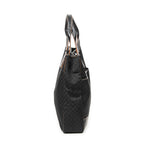 Shoulder Bag Vertical Tote Black Macadam Canvas
