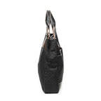 Bolso de Hombro Tote Vertical Lona Macadam Negra