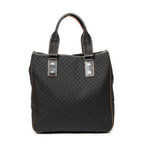 Shoulder Bag Vertical Tote Black Macadam Canvas