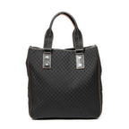 Bolso de Hombro Tote Vertical Lona Macadam Negra
