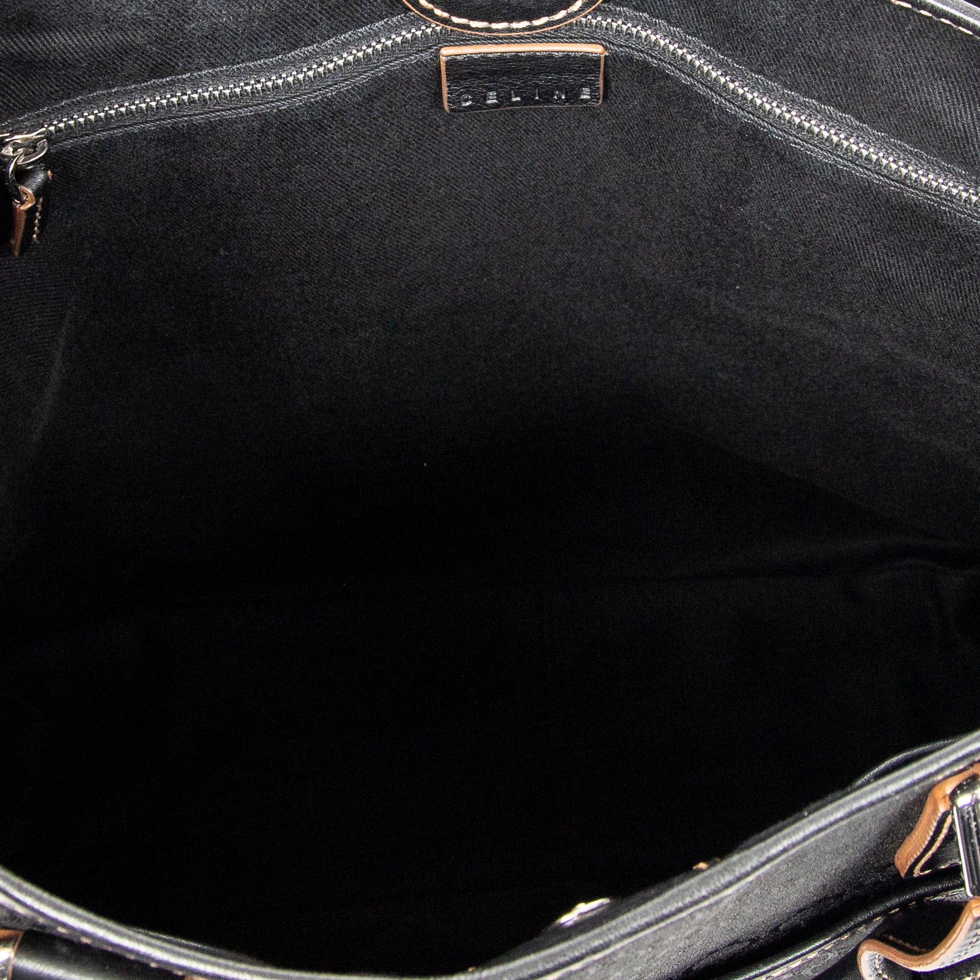 Shoulder Bag Vertical Tote Black Macadam Canvas