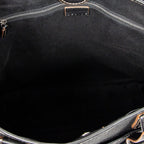 Bolso de Hombro Tote Vertical Lona Macadam Negra