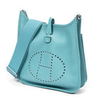 Shoulder Bag Evelyne III PM Blue Saint Cyr Clemence Leather