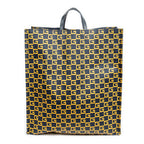 Handbag Large Square G Open Tote Navy Printed Coated Canvas