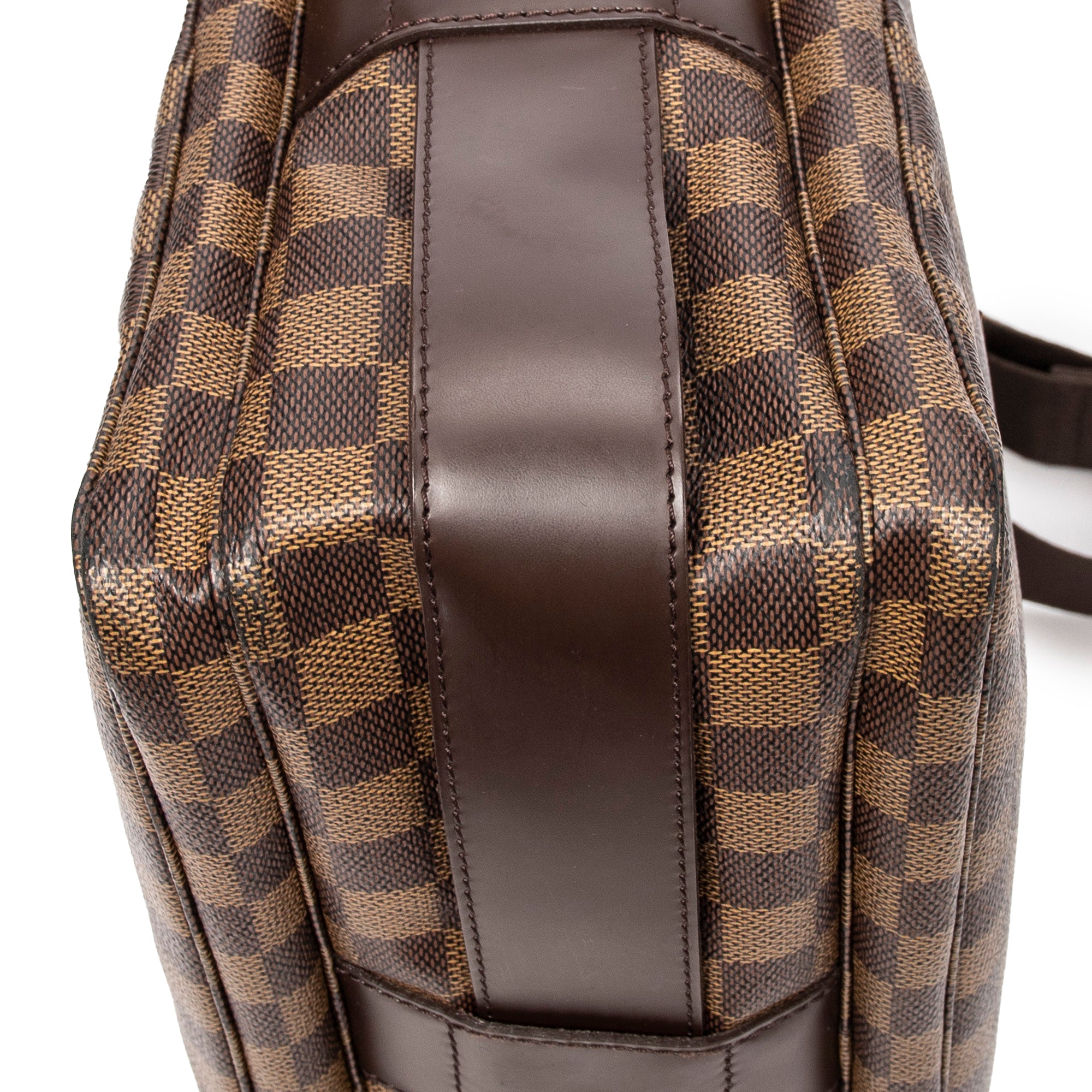 Shoulder Bag Naviglio Brown Damier Ebene