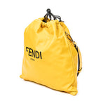 Shoulder Bag Drawstring Shoulder Bag Yellow Calfskin Leather