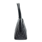 Shoulder Bag Medallion Tote Black Caviar Quilted Leather