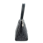 Shoulder Bag Medallion Tote Black Caviar Quilted Leather