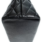 Shoulder Bag Medallion Tote Black Caviar Quilted Leather