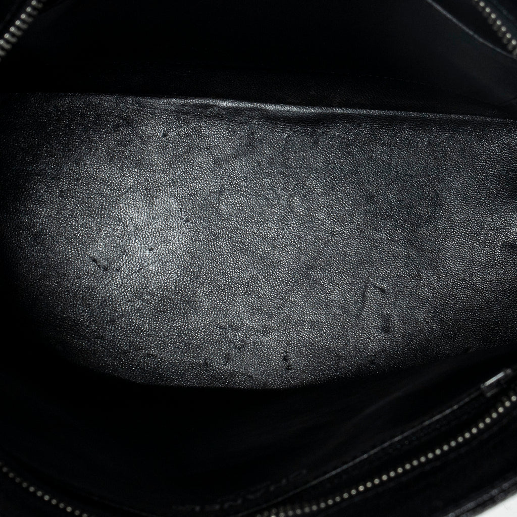 Shoulder Bag Medallion Tote Black Caviar Quilted Leather