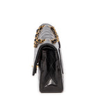 Shoulder Bag Classic Double Flap 26 Black Quilted Calfskin Leather