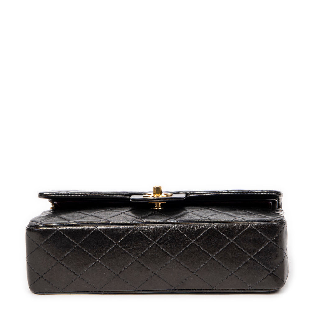 Shoulder Bag Classic Double Flap 26 Black Quilted Calfskin Leather