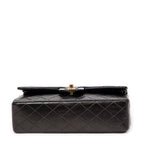 Shoulder Bag Classic Double Flap 26 Black Quilted Calfskin Leather