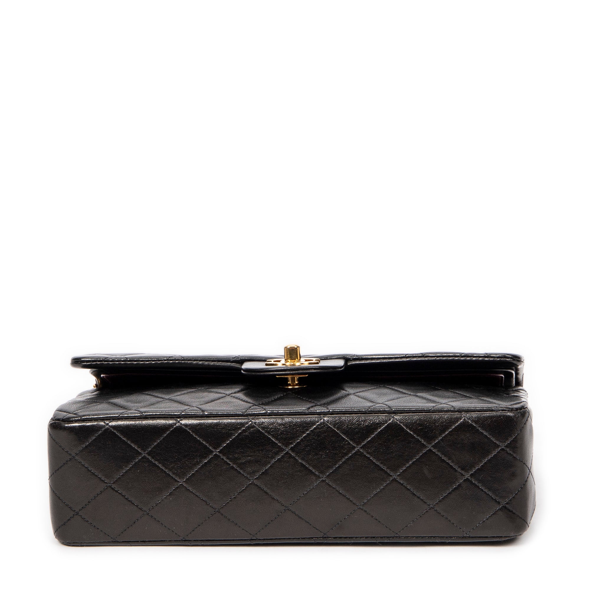 Shoulder Bag Classic Double Flap 26 Black Quilted Calfskin Leather