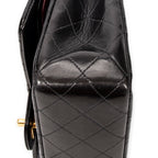 Shoulder Bag Classic Double Flap 26 Black Quilted Calfskin Leather