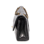 Shoulder Bag Classic Double Flap 26 Black Quilted Calfskin Leather
